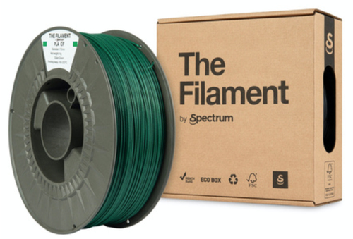 Spectrum Filaments TF-24100&comma; Polymilchs&auml;ure-Kohlenstofffaser &lpar;PLA-CF&rpar;&comma; gr&uuml;n&comma; 1 kg
