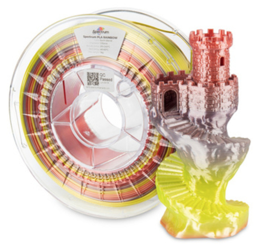 Spectrum Filaments 81020&comma; Polyactics&auml;ure &lpar;PLA&rpar;&comma; Seide&comma; mehrfarbig&comma; 1 kg