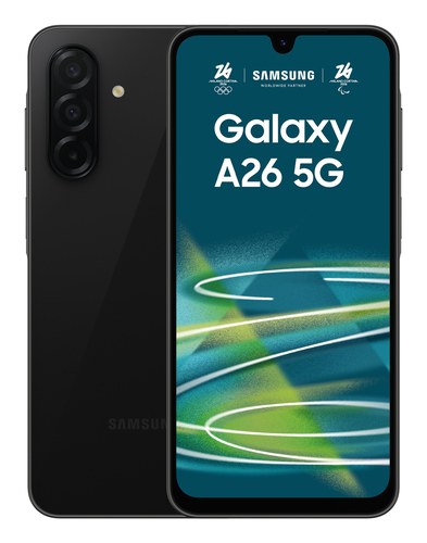 Samsung Galaxy A26, schwarz, 6.7 Zoll, 50 MP, 6 GB, 128 GB, Android Smartphone Samsung Galaxy A26, schwarz, 6.7 Zoll, 50 MP, 6 GB, 128 GB, Android Smartphone
