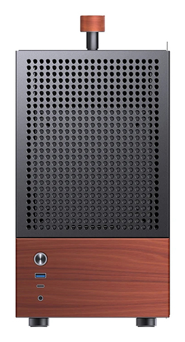 Jonsbo T6&comma; Midi Tower&comma; schwarz&comma; holz&comma; Glasfenster
