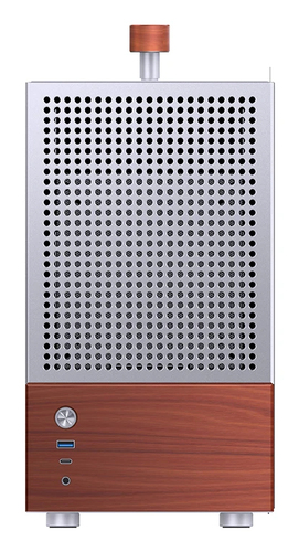 Jonsbo T6&comma; Midi Tower&comma; holz&comma; silber&comma; Glasfenster