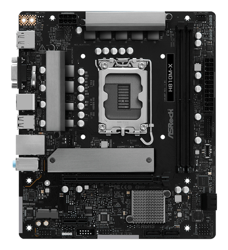 Asrock H810M-X&comma; micro ATX LGA 1851 &lpar;V1&rpar; Mainboard&comma; 2x DDR5&comma; max&period; 128 GB&comma; 1x HDMI&comma; 1x DisplayPort 1&period;4