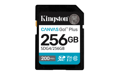 KINGSTON 256GB SDXC Canvas Go Plus Gen4 KINGSTON 256GB SDXC Canvas Go Plus Gen4