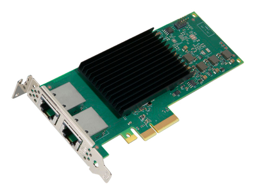 Intel E610-XT2&comma; Ethernet&comma; 10000 Mbit&sol;s&comma; schwarz&comma; gr&uuml;n&comma; silber
