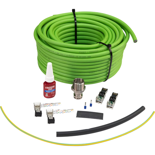 25m Patchkabel Cat6a&comma; gr&uuml;n&comma; Axis