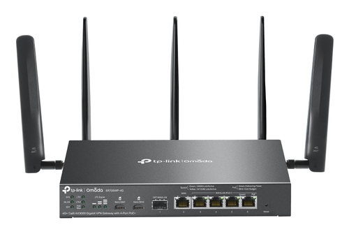 TP-LINK ER706WP-4G Omada Dual-Band Gigabit WLAN Router 4G&plus; Cat6 AX3000 VPN 4-Port PoE&plus;