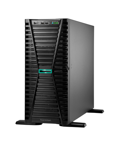 HPE ProLiant ML110 Gen11 3508U 2&period;1GHz 8c 1P 1x32GB-R 8SFF 2x480GB SSD 2x1000W PS EU Server
