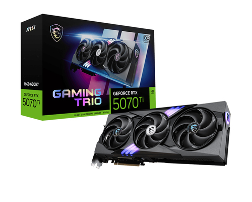 MSI GeForce RTX 5070 Ti 16G GAMING TRIO OC&comma; 16GB GDDR7 Grafikkarte&comma; 1x HDMI&comma; 3x DP