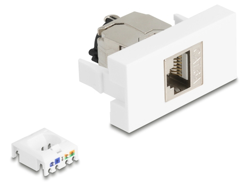 DeLOCK 90905 Steckdose RJ-45 Silber, Weiß DeLOCK 90905 Steckdose RJ-45 Silber, Weiß