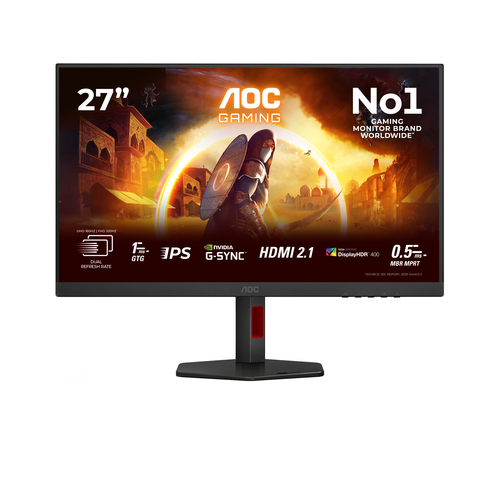 27 Zoll AOC U27G4R, 68,6cm TFT, 320 Hz, 4K Ultra HD, 1ms, 2x HDMI, 1x DP, integrierter USB-Hub 27 Zoll AOC U27G4R, 68,6cm TFT, 320 Hz, 4K Ultra HD, 1ms, 2x HDMI, 1x DP, integrierter USB-Hub
