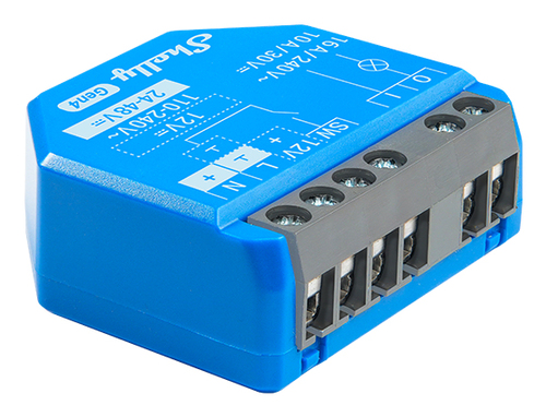 Shelly 1 Gen4 Intelligenter Schalter Blau
