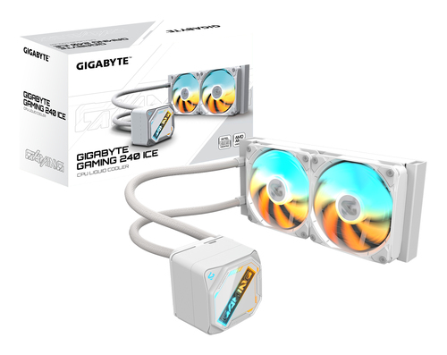 GIGABYTE GAMING 240 ICE&comma; wei&szlig;&comma; Komplett-Wasserk&uuml;hlung&comma; 2&comma;73 mmH2O
