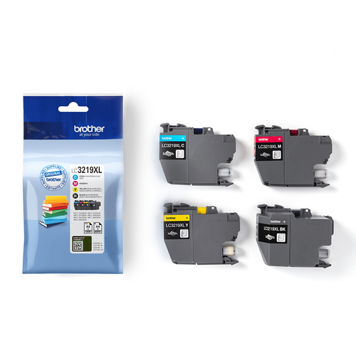 Brother LC3219XLVAL&comma; original&comma; schwarz&comma; cyan&comma; magenta&comma; gelb