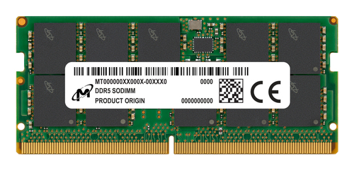 DDR5RAM 16 GB, Micron MTC10C1084S1TC56BR, SO-DIMM, ECC, CL46 DDR5RAM 16 GB, Micron MTC10C1084S1TC56BR, SO-DIMM, ECC, CL46