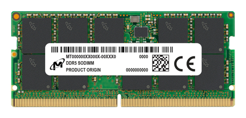 DDR5RAM 32 GB, Micron MTC20C2085S1TC56BR, SO-DIMM, ECC, CL46 DDR5RAM 32 GB, Micron MTC20C2085S1TC56BR, SO-DIMM, ECC, CL46