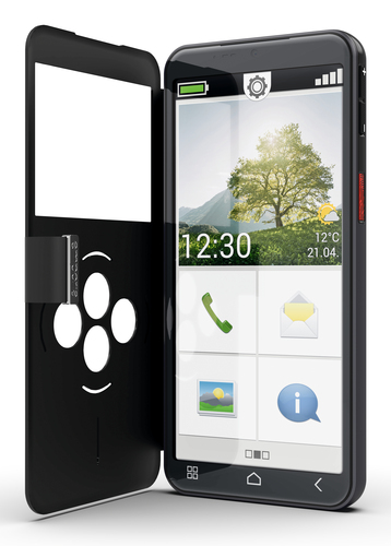 Emporia emporiaSMART&period;7lite&comma; schwarz&comma; 5&period;4 Zoll&comma; 13 MP&comma; 6 GB&comma; 128 GB&comma; Android Smartphone