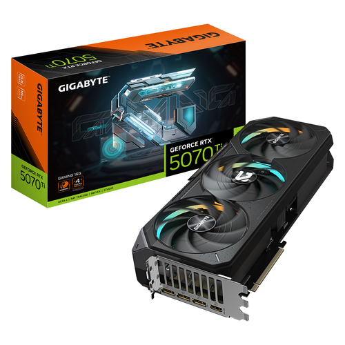 GIGABYTE GeForce RTX 5070 Ti GAMING 16G, 16GB GDDR7 Grafikkarte, 1x HDMI, 3x DP GIGABYTE GeForce RTX 5070 Ti GAMING 16G, 16GB GDDR7 Grafikkarte, 1x HDMI, 3x DP