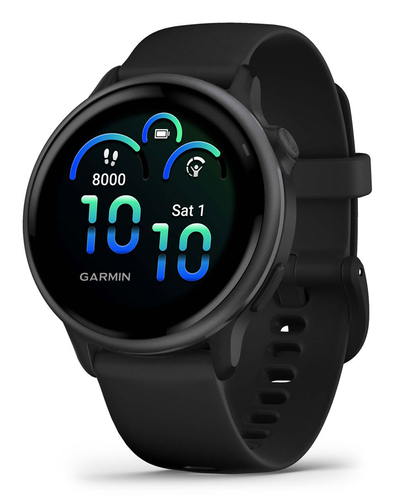 Garmin 6&comma; schwarz&comma; Touchscreen&comma; rund&comma; Sportuhr