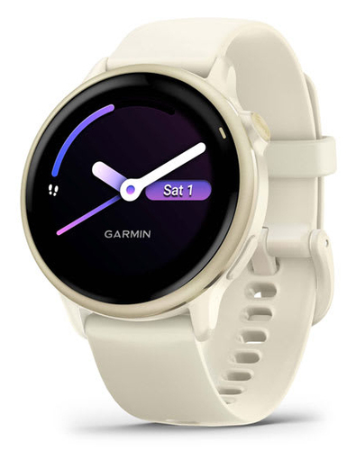 Garmin 6&comma; wei&szlig;&comma; Touchscreen&comma; rund&comma; Sportuhr