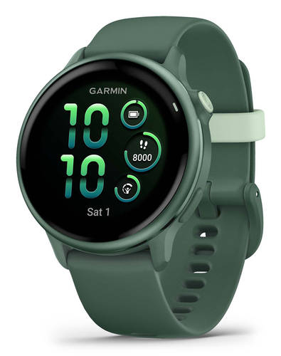 Garmin 6&comma; gr&uuml;n&comma; Touchscreen&comma; rund&comma; Sportuhr