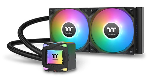 Thermaltake LA240 ARGB, schwarz, Wasserkühlung, 600-2500rpm, 38,35 dB, 3,45 mmH2O, 4-polig Thermaltake LA240 ARGB, schwarz, Wasserkühlung, 600-2500rpm, 38,35 dB, 3,45 mmH2O, 4-polig