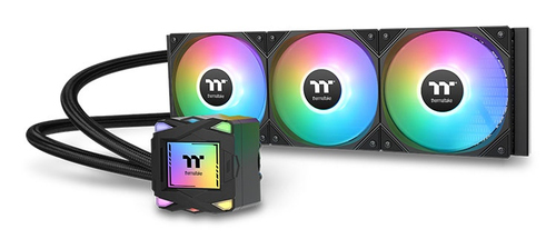 Thermaltake LA360 ARGB, schwarz, Wasserkühlung, 600-2500rpm, 38,35 dB, 3,45 mmH2O, 4-polig Thermaltake LA360 ARGB, schwarz, Wasserkühlung, 600-2500rpm, 38,35 dB, 3,45 mmH2O, 4-polig