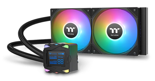 Thermaltake LA240-S ARGB, schwarz, Wasserkühlung, 600-2500rpm, 38,35 dB, 3,45 mmH2O, 4-polig Thermaltake LA240-S ARGB, schwarz, Wasserkühlung, 600-2500rpm, 38,35 dB, 3,45 mmH2O, 4-polig