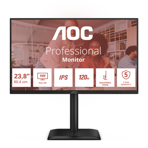 AOC 24E4U - 24 Zoll Full HD Monitor, höh AOC 24E4U - 24 Zoll Full HD Monitor, höh