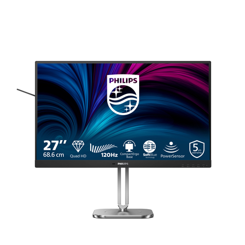 27 Zoll Philips 27B2N4500/00, 68,5cm TFT, 120 Hz, Quad HD, 4ms, 2x HDMI, 1x DP, integrierter USB-Hub 27 Zoll Philips 27B2N4500/00, 68,5cm TFT, 120 Hz, Quad HD, 4ms, 2x HDMI, 1x DP, integrierter USB-Hub