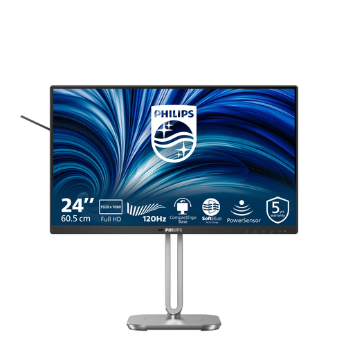 23.8 Zoll Philips 24B2N4200/00, 60,5cm TFT, 120 Hz, Full HD, 4ms, 1x HDMI, 1x DP, integrierter USB-Hub 23.8 Zoll Philips 24B2N4200/00, 60,5cm TFT, 120 Hz, Full HD, 4ms, 1x HDMI, 1x DP, integrierter USB-Hub