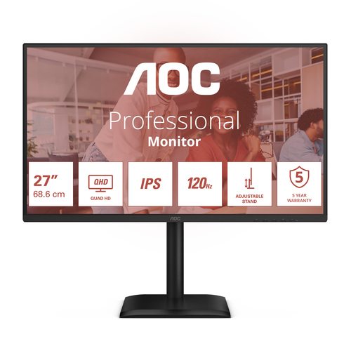 AOC Q27E4U - 27 Zoll QHD Monitor, Lautsp AOC Q27E4U - 27 Zoll QHD Monitor, Lautsp