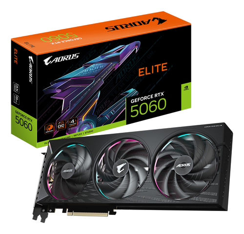GIGABYTE GeForce RTX 5060 Elite, 8192 MB GDDR7 GIGABYTE GeForce RTX 5060 Elite, 8192 MB GDDR7