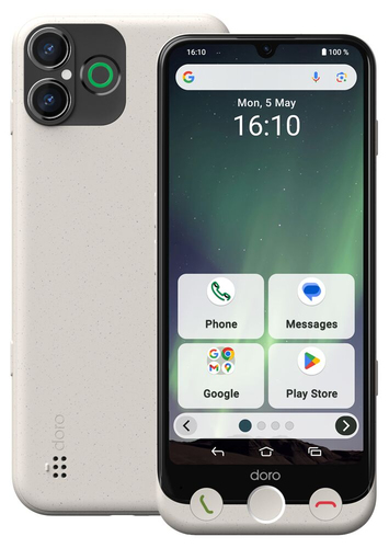 Doro Aurora A30, weiß, 6.1 Zoll, 50 MP, 6 GB, 128 GB, Android Smartphone Doro Aurora A30, weiß, 6.1 Zoll, 50 MP, 6 GB, 128 GB, Android Smartphone