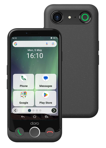 Doro Aurora A10, schwarz, 4.5 Zoll, 13 MP, 4 GB, 64 GB, Android Smartphone Doro Aurora A10, schwarz, 4.5 Zoll, 13 MP, 4 GB, 64 GB, Android Smartphone