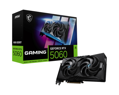 MSI GeForce RTX 5060 8G Gaming OC, 8192 MB GDDR7 MSI GeForce RTX 5060 8G Gaming OC, 8192 MB GDDR7