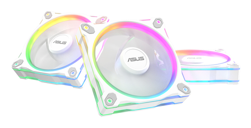 ASUS Prime MR120 Fan ARGB Reverse White 3in1&comma; wei&szlig;&comma; L&uuml;fter&comma; 1600rpm&comma; 23 dB&comma; 1&comma;38 mmH2O