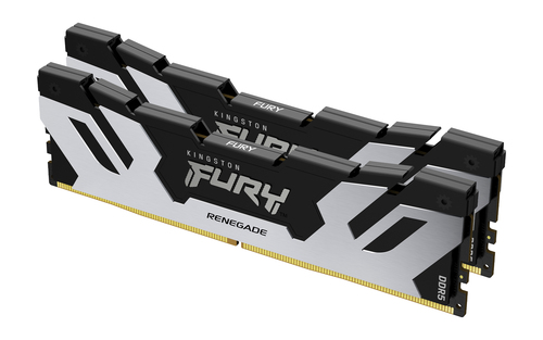 DDR5RAM 2 x 24GB DDR5-8000, Kingston Technology FURY 48GB 8000MT/s DDR5 CL38 DIMM (2er-Kit) Renegade Silver, DIMM, CL38 Kit DDR5RAM 2 x 24GB DDR5-8000, Kingston Technology FURY 48GB 8000MT/s DDR5 CL38 DIMM (2er-Kit) Renegade Silver, DIMM, CL38 Kit