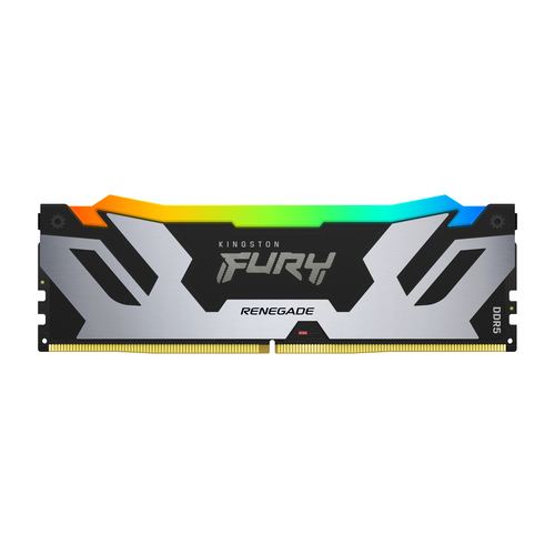 DDR5RAM 24 GB DDR5-8000, Kingston Technology FURY 24GB 8000MT/s DDR5 CL38 DIMM Renegade RGB Silver, DIMM, CL38 DDR5RAM 24 GB DDR5-8000, Kingston Technology FURY 24GB 8000MT/s DDR5 CL38 DIMM Renegade RGB Silver, DIMM, CL38