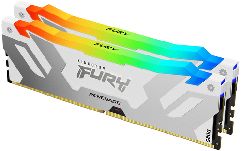 DDR5RAM 2 x 24GB DDR5-8000&comma; Kingston Technology FURY 48GB 8000MT&sol;s DDR5 CL38 DIMM &lpar;2er-Kits&rpar; Renegade RGB Wei&szlig;&comma; DIMM&comma; CL38 Kit