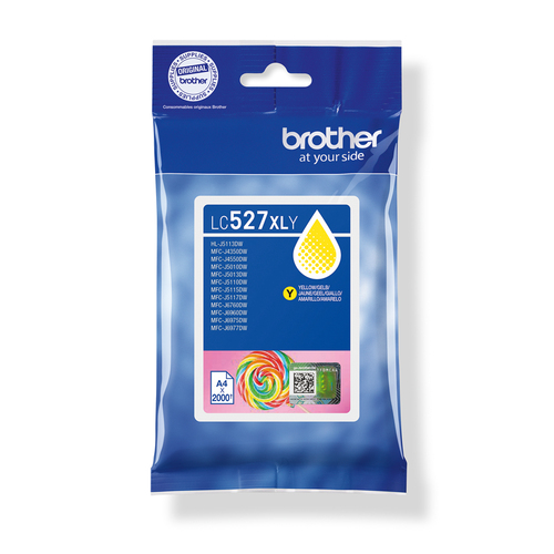 Brother LC527XLY&comma; original&comma; gelb