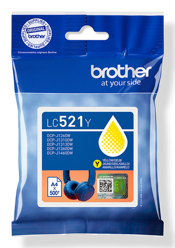 Brother LC521Y, original, gelb Brother LC521Y, original, gelb