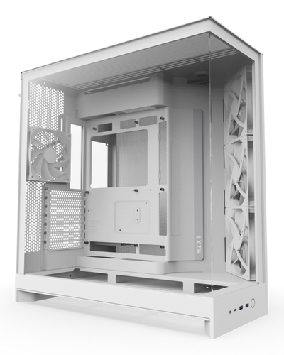 NZXT H9 Flow, Midi Tower, weiß, Glasfenster NZXT H9 Flow, Midi Tower, weiß, Glasfenster