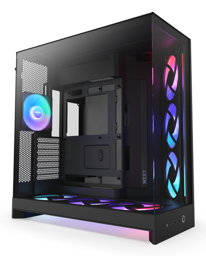 NZXT H9 Flow RGB+, Midi Tower, schwarz, Glasfenster NZXT H9 Flow RGB+, Midi Tower, schwarz, Glasfenster