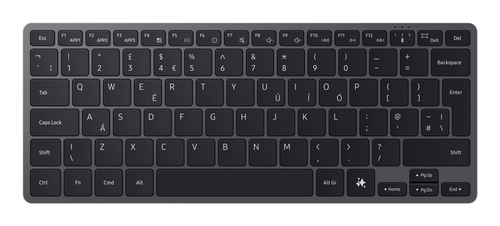 SAMSUNG Smart Keyboard EJ-B7800 Bluetooth bis zu 3 Geräte Aluminium Design Dark Gray SAMSUNG Smart Keyboard EJ-B7800 Bluetooth bis zu 3 Geräte Aluminium Design Dark Gray