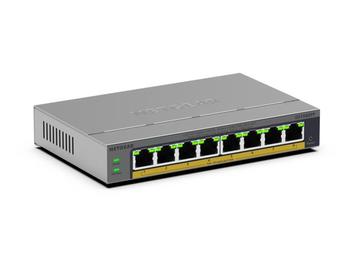 NETGEAR GS108EPP Unmanaged Switch, 5x RJ-45, PoE NETGEAR GS108EPP Unmanaged Switch, 5x RJ-45, PoE