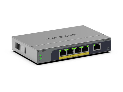 NETGEAR GS105EPP Unmanaged Switch, 5x RJ-45, PoE NETGEAR GS105EPP Unmanaged Switch, 5x RJ-45, PoE