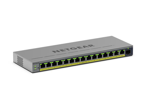 NETGEAR GS116EP L2/L3 Managed Switch, 16x RJ-45, Backplane: 1 Gbit/s, PoE NETGEAR GS116EP L2/L3 Managed Switch, 16x RJ-45, Backplane: 1 Gbit/s, PoE