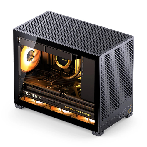 Jonsbo D32 PRO&comma; Midi Tower&comma; schwarz&comma; Seitenfenster
