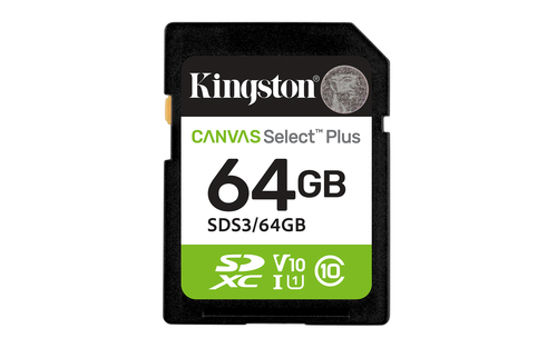KINGSTON 64GB SDXC Canvas Select Plus KINGSTON 64GB SDXC Canvas Select Plus