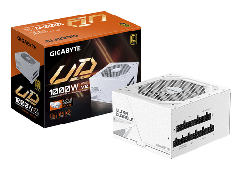 1000W GIGABYTE UD1000GM PG5 V2 ICE ATX 3.1 Netzteil, 80 PLUS Gold, weiß, vollständig modular 1000W GIGABYTE UD1000GM PG5 V2 ICE ATX 3.1 Netzteil, 80 PLUS Gold, weiß, vollständig modular